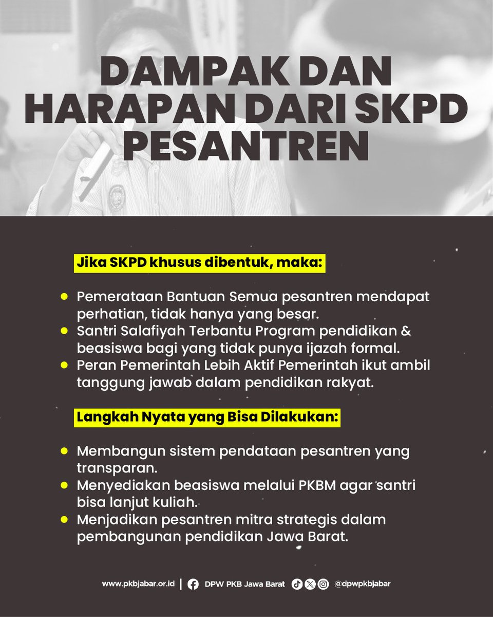 dpwpkbjabar's tweet photo. Pesantren-pesantren itu terutama yang salaf ini sangat berjasa bagi pendidikan rakyat kita. Karena mereka yang tidak mampu larinya ke pesantren salaf itu dan menjadi penyelamat ekonomi maupun moral
#dpppkb #dpwpkbjawabarat #cakimin #emhasanuddin #syaifulhuda #pesantren #salaf https://t.co/P2WaQgVwQg