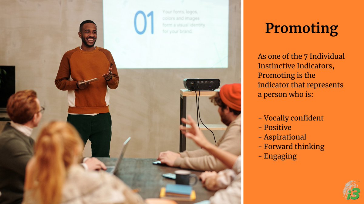 Interested in finding out more about your personality and where Promoting would come in your unique indicator combination?

Visit our website for further information!
i3profiling.com/tools/