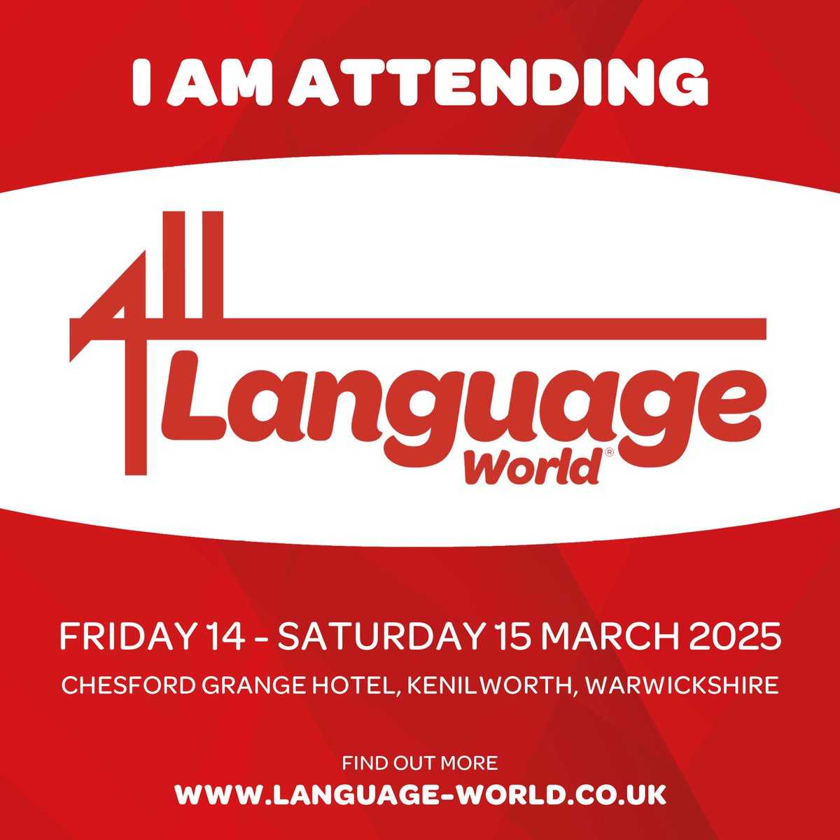 Bore da! I’m really looking forward to being at Language World on Friday and Saturday - we’re super excited here in Cymru about our new network ALL Cymru, which is launching soon. If you teach in Wales, come and talk to me at the conference! <a href="/ALL4language/">ALL Languages</a> <a href="/StevenFawkes/">Steven Fawkes</a>