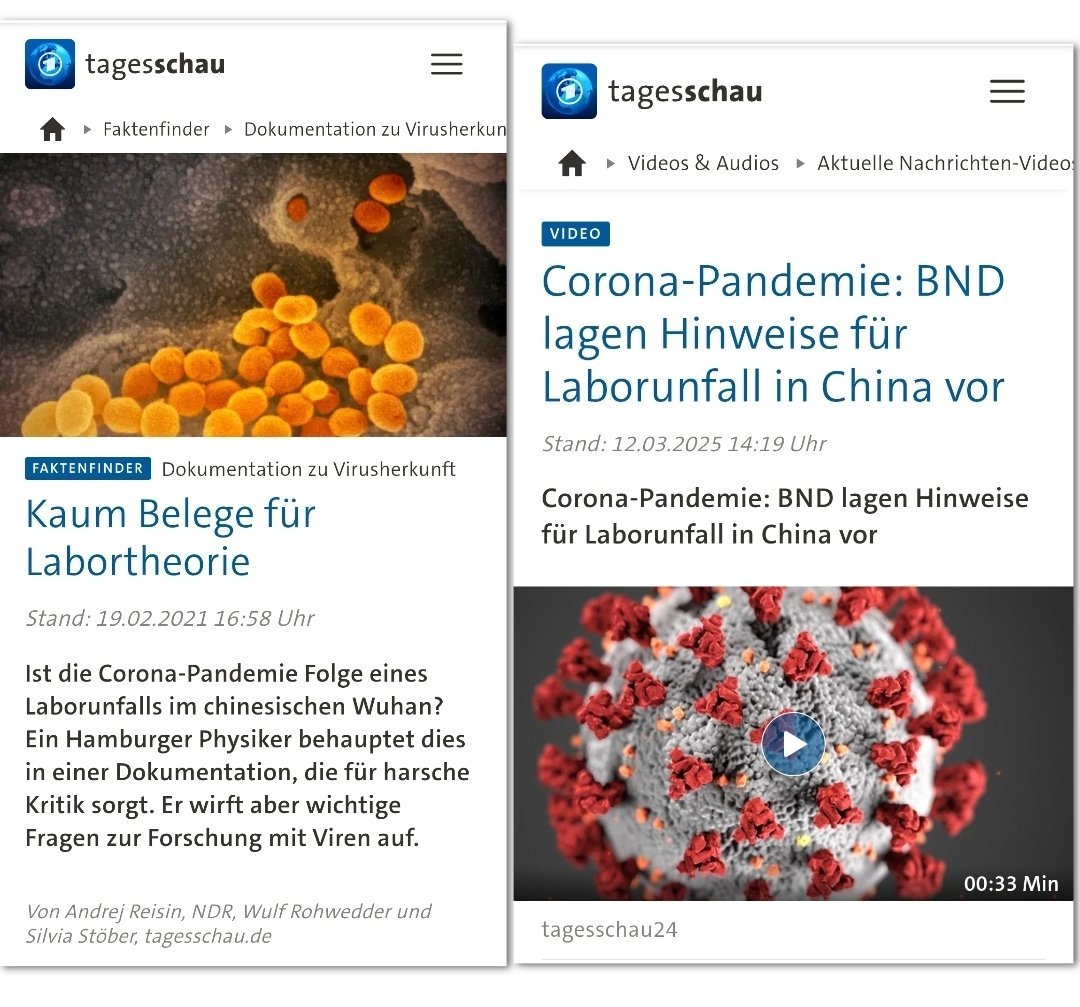 ARD Faktenfinder: "Kaum Belege für Labortheorie" #OerrBlog