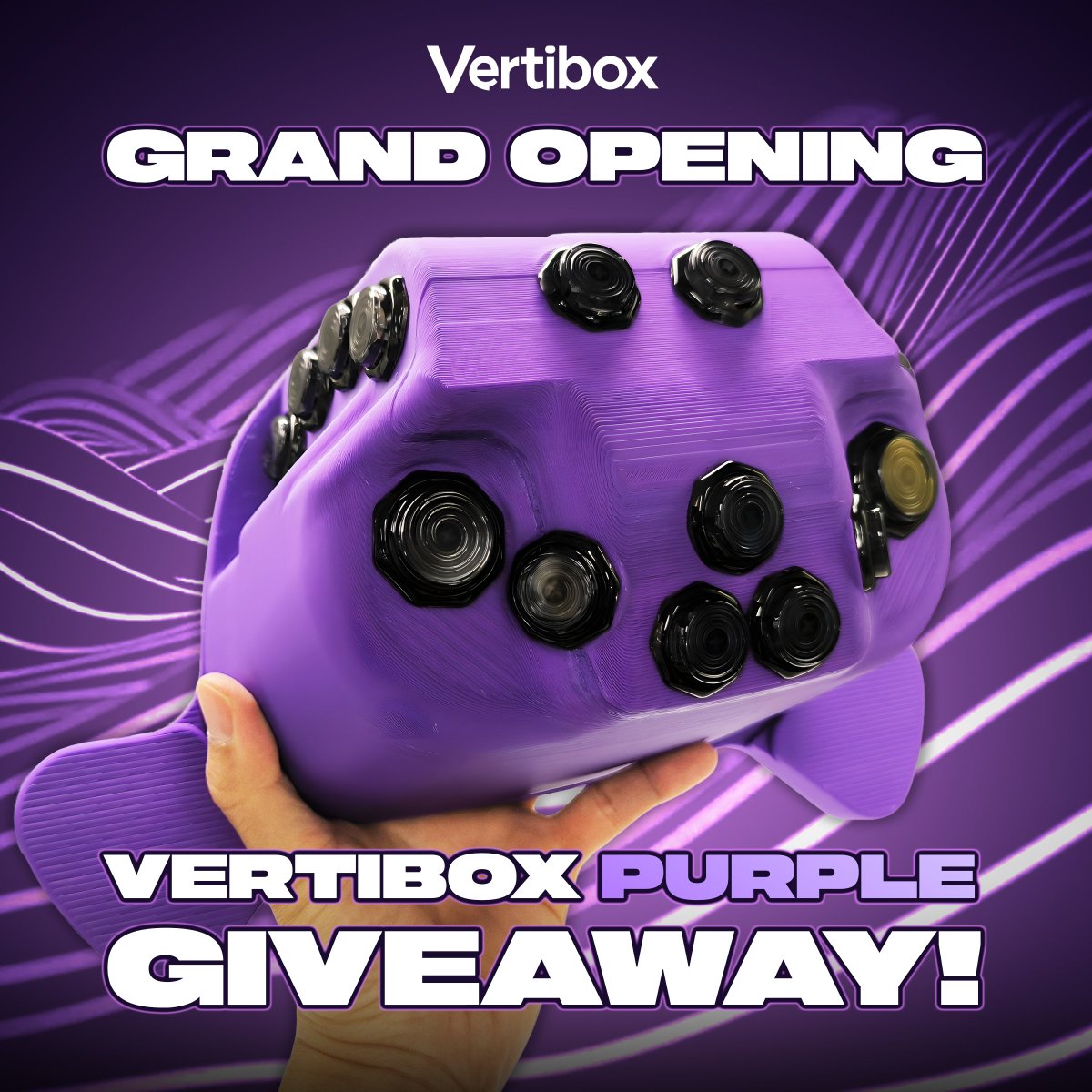 🎁GIVEAWAY! I'm teaming up with Vertibox to giveaway a VertiBox Purple Controller! Designed to reduce wrist pain during extended gaming sessions.

To enter, all you gotta do is:
✅Retweet 
✅Follow me &amp; <a href="/VertiboxA/">VERTIBOX</a> 
✅Tag a Friend

Winners will be announced on March 26! Good luck!