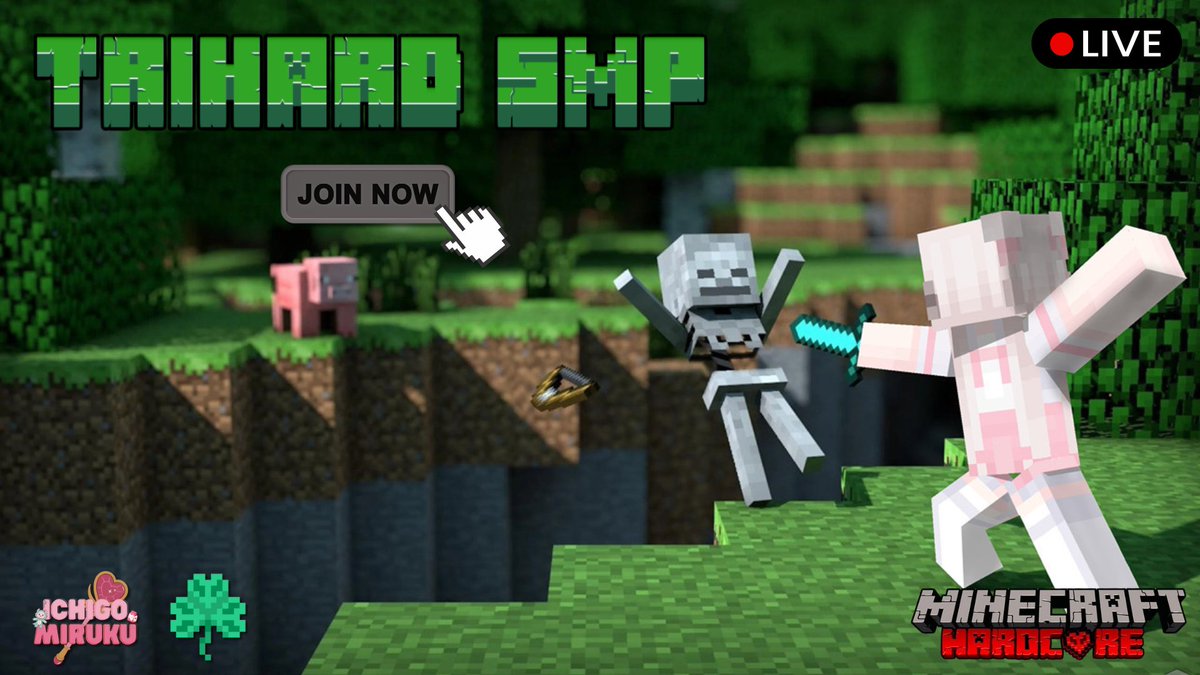 ichigomiruku_vt's tweet photo. Kaiju!

We are live over on https://t.co/Pm90PbJuMJ

Playing on the @TriHardSMP with 1 life left~

🍓🥛 https://t.co/2FXDVkioFT