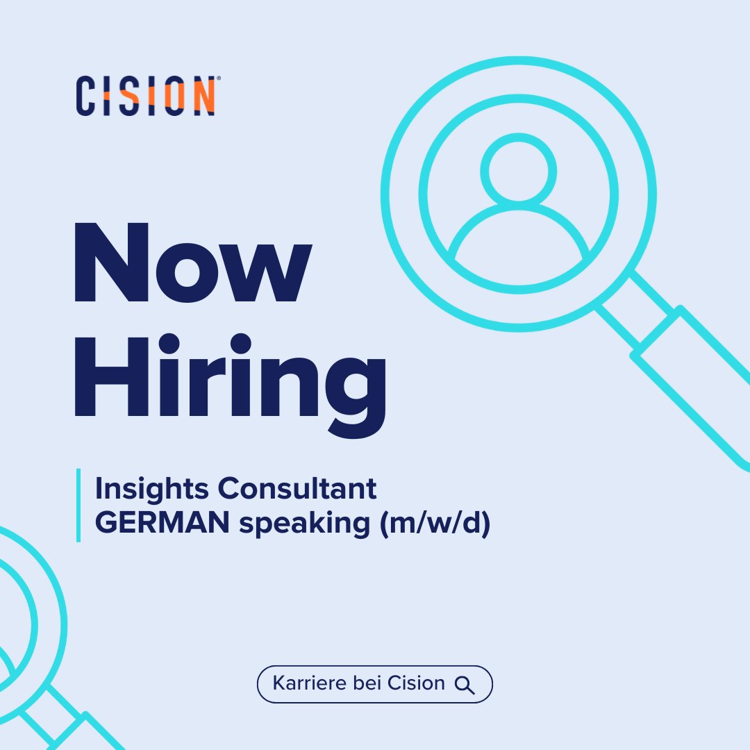 ✨ Verstärke unser Team als Insights Consultant (m/w/d) in Frankfurt! Du brennst für Medienanalysen und möchtest namhafte Kunden strategisch beraten?  Bewirb dich jetzt: brnw.ch/21wRhel