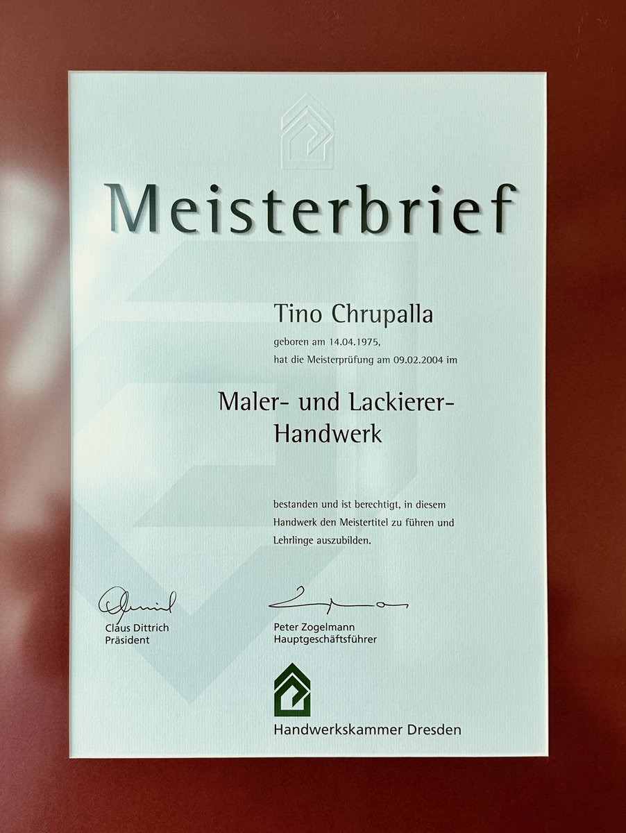 „Verachtet mir die Meister nicht und ehret ihren Stand, denn als das deutsche Handwerk blühte, blühte auch das Land.“ <a href="/correctiv_org/">CORRECTIV</a> Ich habe bei der Prüfung auch nicht abgemalt. 😉