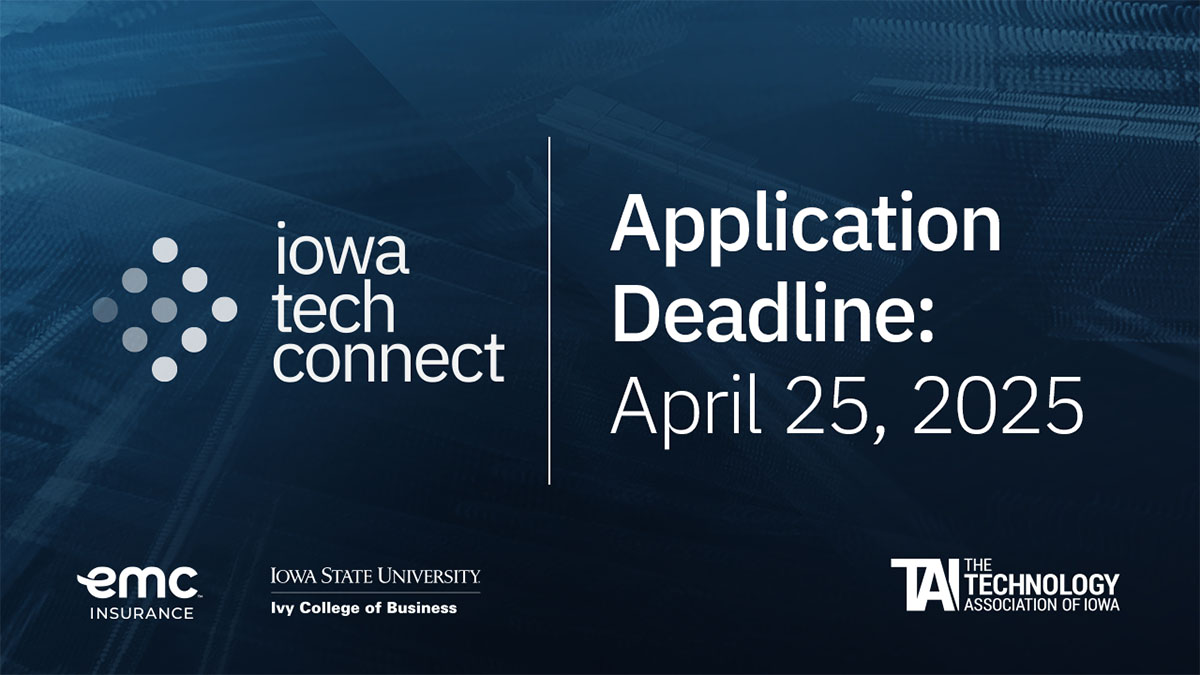 Technology Association of Iowa (@technologyiowa) on Twitter photo Ready to grow your career?🚀Apply for Iowa Tech Connect!
Iowa Tech Connect is a professional development program for early-career technologists to accelerate growth and engage in Iowa’s tech ecosystem.
Apply: bit.ly/4iIIcVN
Supported by <a href="/EMCInsurance/">EMC Insurance</a> & <a href="/IvyIowaState/">Iowa State University Ivy College of Business</a> Ready to grow your career?🚀Apply for Iowa Tech Connect!
Iowa Tech Connect is a professional development program for early-career technologists to accelerate growth and engage in Iowa’s tech ecosystem.
Apply: bit.ly/4iIIcVN
Supported by <a href="/EMCInsurance/">EMC Insurance</a> & <a href="/IvyIowaState/">Iowa State University Ivy College of Business</a>