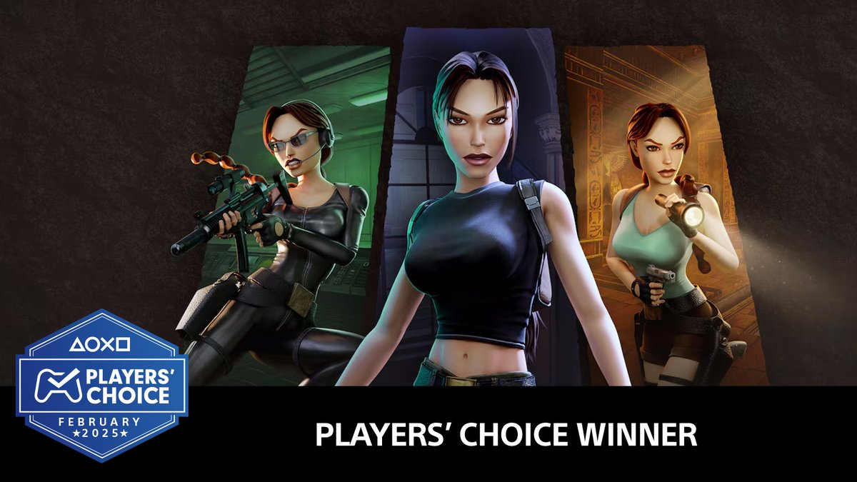 Tomb Raider IV-VI Remastered wins Players' Choice for February: play.st/4iITdq7