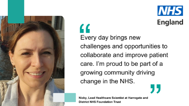 National School of Healthcare Science (@nshcs) on Twitter photo In #HCSWeek2025 we celebrate the healthcare scientists diagnosing, preventing & treating disease!
Meet Nicky, Lead Healthcare Scientist <a href="/HarrogateNHSFT/">Harrogate NHS FT</a> leading a project to improve the efficiency of full blood count test results for newborns.
<a href="/WeHCScientists/">NHS Healthcare Science</a> <a href="/CSOSue/">Professor Dame Sue Hill</a> <a href="/NHSE_WTE/">NHS England Workforce, Training and Education</a> In #HCSWeek2025 we celebrate the healthcare scientists diagnosing, preventing & treating disease!
Meet Nicky, Lead Healthcare Scientist <a href="/HarrogateNHSFT/">Harrogate NHS FT</a> leading a project to improve the efficiency of full blood count test results for newborns.
<a href="/WeHCScientists/">NHS Healthcare Science</a> <a href="/CSOSue/">Professor Dame Sue Hill</a> <a href="/NHSE_WTE/">NHS England Workforce, Training and Education</a>
