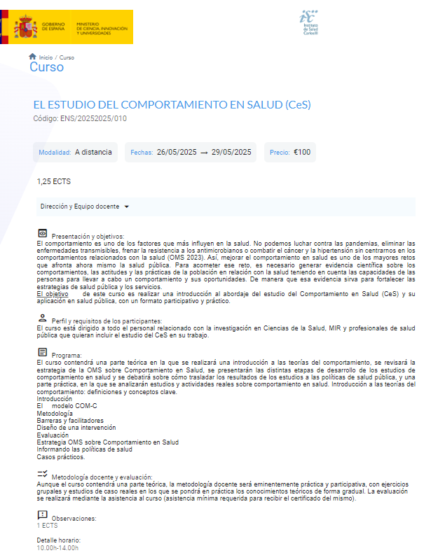 🗣️📢 Nuevo curso online: El estudio del Comportamiento en Salud (26-29/05/2) abordando de manera práctica e interactiva el diseño de los estudios de #comportamientoensalud, y cómo incorporarlo en las estrategias de Salud Pública.
⤵️ eduacademia.isciii.es/curso/37