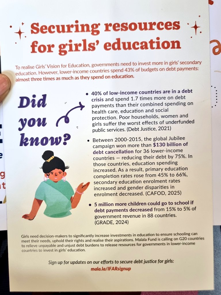 NabilaAguele's tweet photo. 📢 Happening Now #CSW69 📢
Thrilled to be in NYC for the @MalalaFund launch of Girls’ Vision for Education: Delivering on girls’ needs and priorities for education 💫
🌟 Join the conversation at https://t.co/d6KaQ3By5D
#girlsvision #csw #sdg4 #sdg5 #girlseducation #ForAllWomenAndGirls #Beijing30 #GenderEquality #advocacy #girlsvoices #malalafund