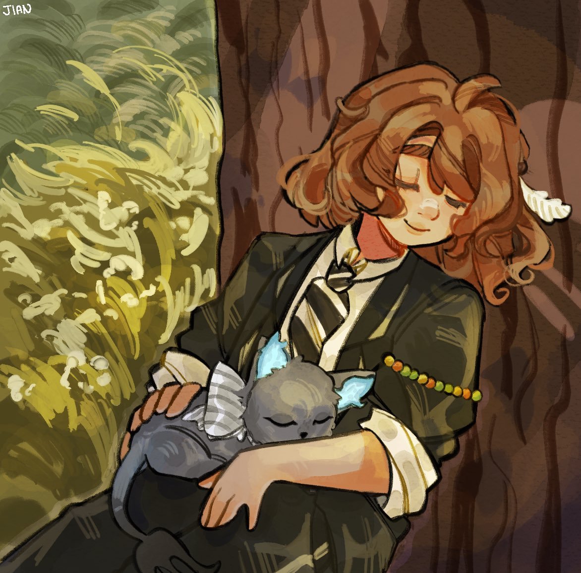 #twstoc
🪟

⊱·✿·⊰

"hey, class starts soon, you think we should wake them up?"

"give them a minute, she's been running around all day."

⊱·✿·⊰

(🎨@/:pinkypel !!)