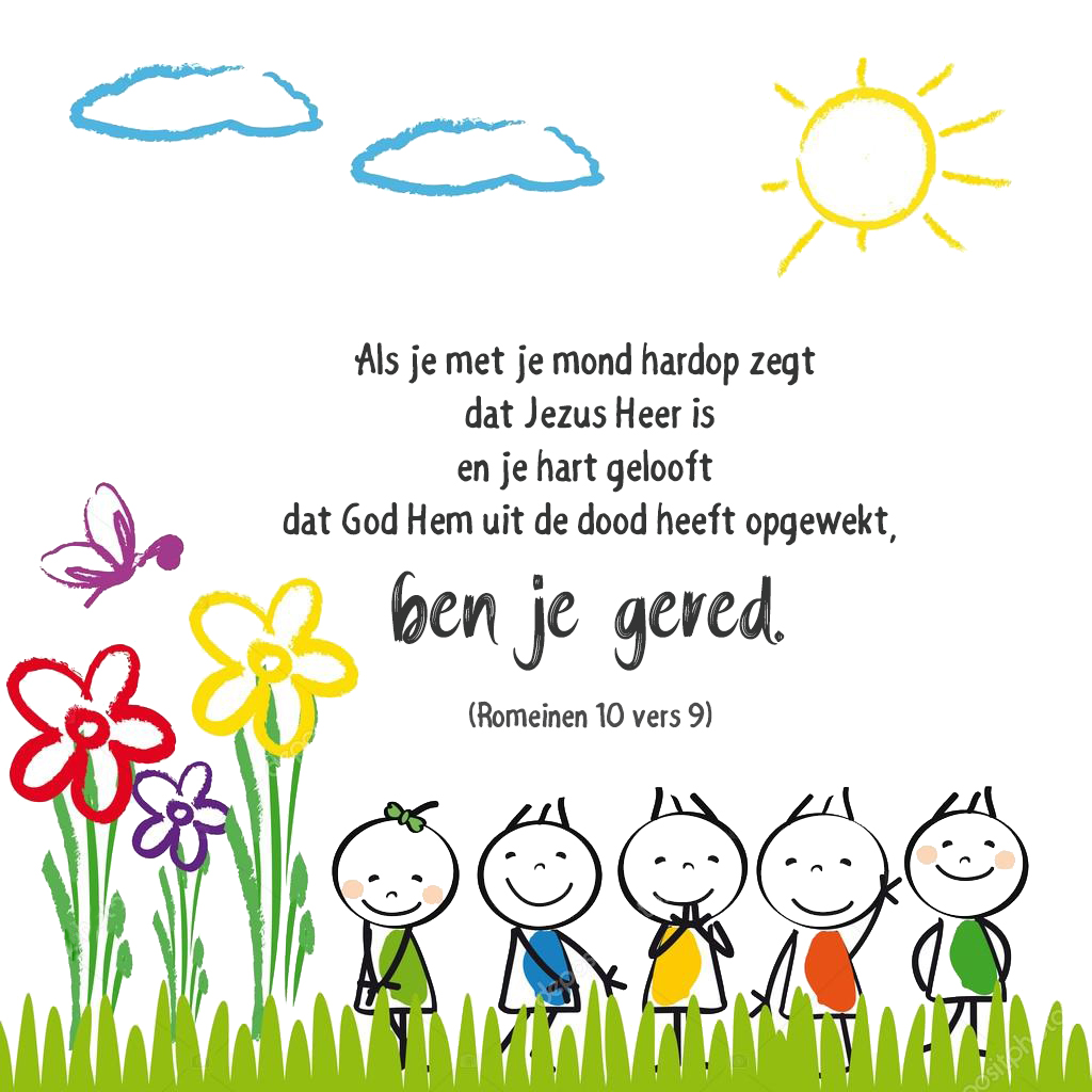 De kinderen van de kinderdienst leren deze prachtige tekst :)