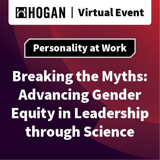 🚀 Breaking Myths, Advancing Women in Leadership 🚀 Join Hogan March 26 2 PM CDT for a powerful event exploring research that dismantles the myths surrounding women's ambition, decision-making, stress tolerance, and innovation.

📅 Secure your spot now: buff.ly/WSWlAVh