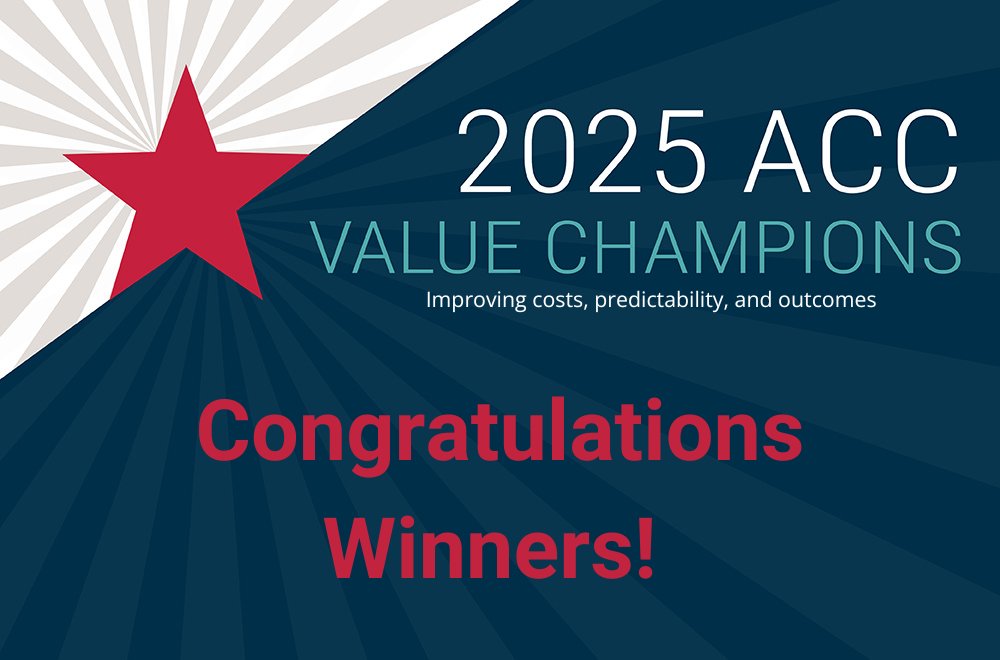 🎉 Exciting News! ACC announces the 2025 Value Champions!

These incredible corporate legal departments and their partners are setting the gold standard for legal innovation. 

More information about winners: acc.com/services-initi…