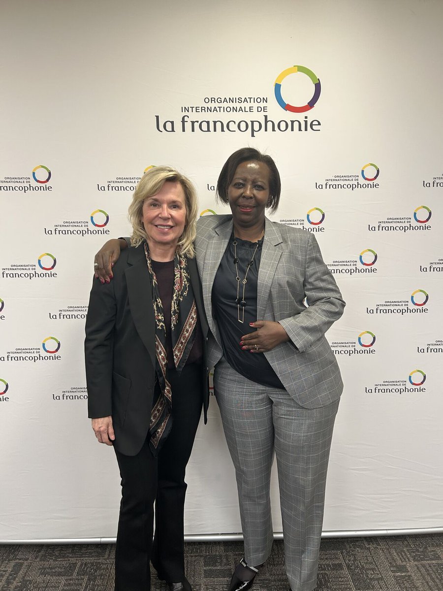 Relations internationales du Québec (@mrif_quebec) on Twitter photo Belle rencontre avec <a href="/LMushikiwabo/">Louise Mushikiwabo</a> où notre ministre a pu démontrer l’engagement fort du Québec en vue du succès de la 5e Conférence des ministres de la Culture de la Francophonie (CMCF), qui se tiendra du 22 au 24 mai 2025 à Québec. 🙂 Belle rencontre avec <a href="/LMushikiwabo/">Louise Mushikiwabo</a> où notre ministre a pu démontrer l’engagement fort du Québec en vue du succès de la 5e Conférence des ministres de la Culture de la Francophonie (CMCF), qui se tiendra du 22 au 24 mai 2025 à Québec. 🙂