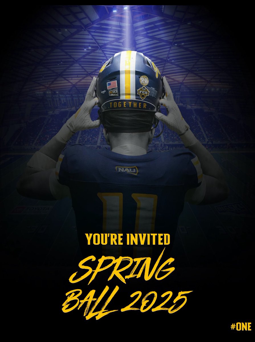 Thank you <a href="/CamEickhoff/">Cameron Eickhoff</a> and <a href="/NAU_Football/">NAU Football</a> for the spring ball invitation! <a href="/CoachB_Larson/">Bryan Larson</a>