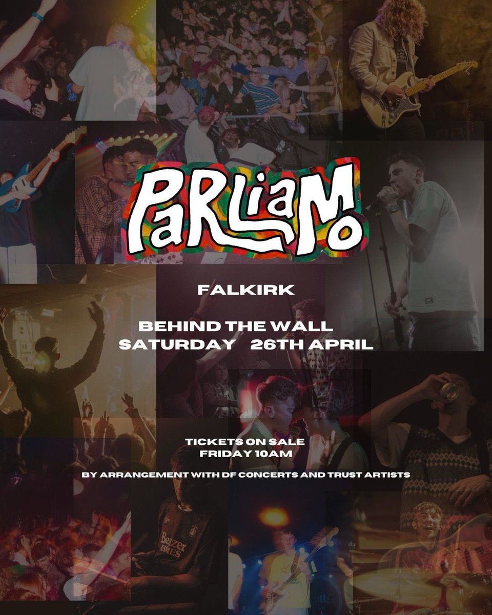 Parliamo (@parliamoband) on Twitter photo LIVE SHOW ANNOUNCEMENT - buzzing to announce we’ll be returning to Behind the Wall to play for the good people of Falkirk and its environs on Saturday 26th April 😎 Tickets go on sale Friday 10am
Pre-sale from 10am tomorrow for the troops on our mailing list x
<a href="/BTWFalkirk/">Behind The Wall</a> LIVE SHOW ANNOUNCEMENT - buzzing to announce we’ll be returning to Behind the Wall to play for the good people of Falkirk and its environs on Saturday 26th April 😎 Tickets go on sale Friday 10am
Pre-sale from 10am tomorrow for the troops on our mailing list x
<a href="/BTWFalkirk/">Behind The Wall</a>