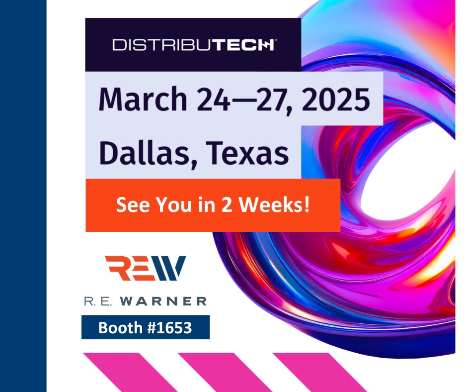 REWEngineers's tweet image. We&apos;re just two weeks away from #DISTRIBUTECH25! The R.E. Warner team can&apos;t wait to connect with fellow industry professionals at the premier transmission and distribution event. Stop and see us at booth #1653!
#UtilityIndustry #UtilityTransformation #UtilityProfessionals