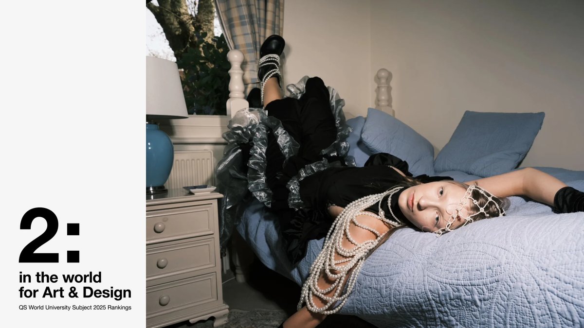 We are proud to be ranked 2nd in the world for Art &amp; Design in the QS World University Rankings by Subject 2025 - making us the highest-ranked institution offering undergraduate courses. 

🔗Find out more: arts.ac.uk/about-ual/pres…
 
📸: Xueyuan Wang, 2024 BA Photography