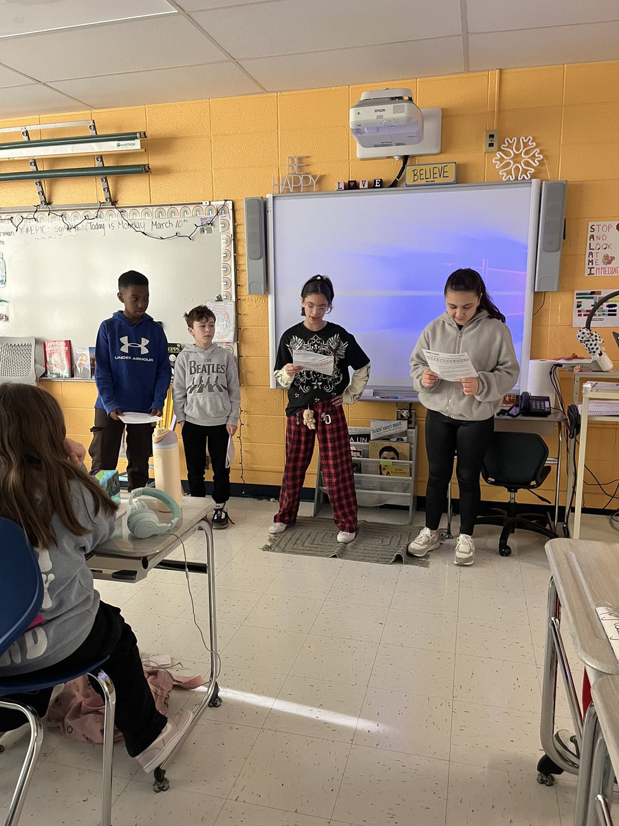 _missryder's tweet photo. On Monday we learned a little about Women’s History Month by reciting a few plays that were written about a few current woman and woman in history! We learned about Maya Angelou, Ann Martin, Oprah Winfrey, Amelia Earhart and Ruth Bader Ginsburg. @CMSmtolive @NicoleMusarra https://t.co/mbHMwb7A7s