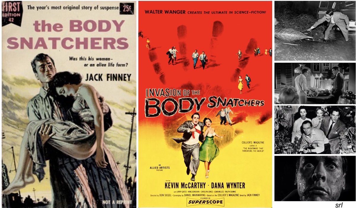 SaveRedlandLibr's tweet photo. 2:50pm TODAY on @Legend__Channel

The 1956 #SciFi #Horror film🎥 “Invasion of the Body Snatchers” directed by #DonSiegel &amp; written by #DanielMainwaring

Based on #JackFinney’s 1954 stories “The Body Snatchers”

🌟 #KevinMcCarthy #DanaWynter #KingDonovan #CarolynJones https://t.co/ZGJwWhTzGb