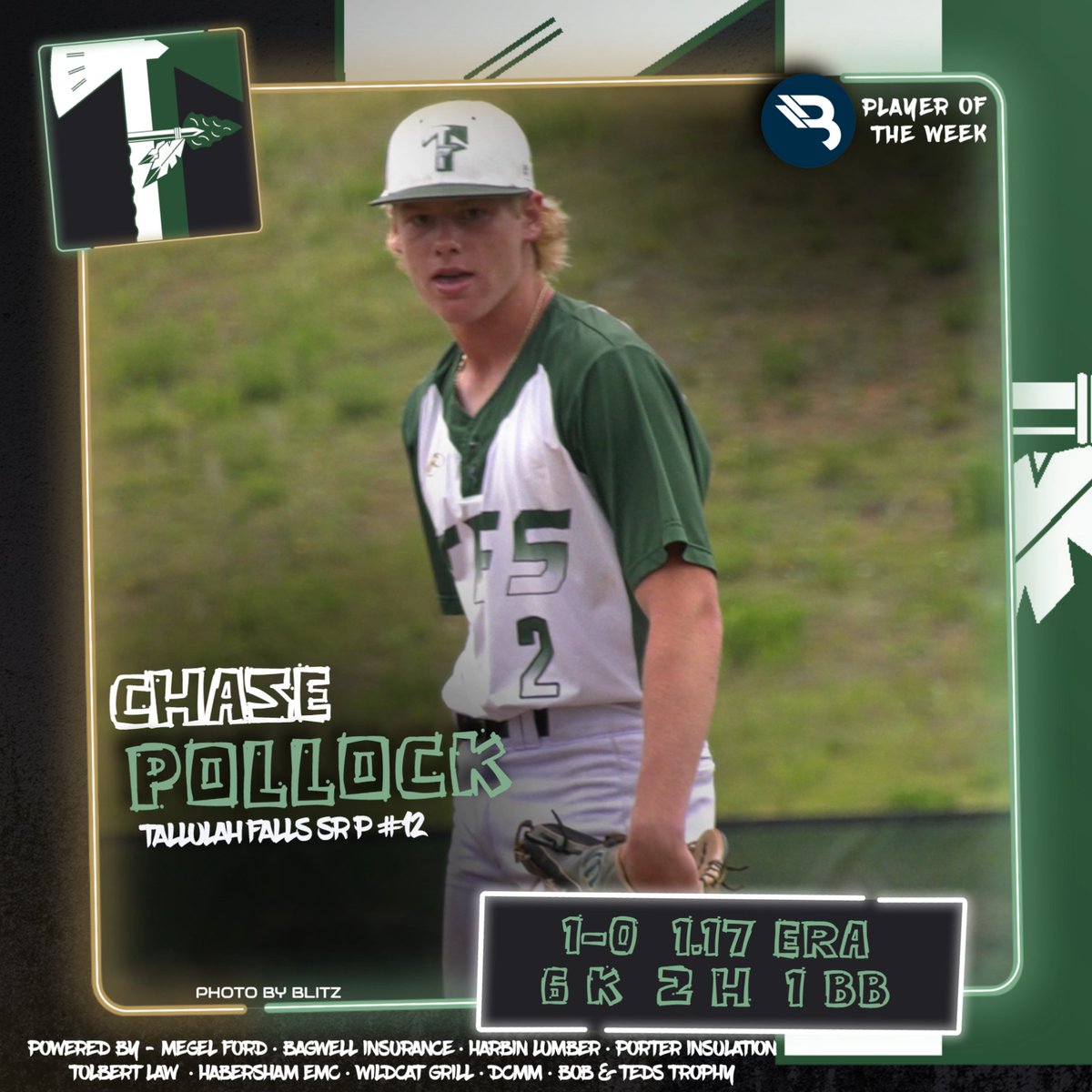 𝐁𝐋𝐈𝐓𝐙 𝐁𝐚𝐬𝐞𝐛𝐚𝐥𝐥 𝐏𝐨𝐖
@StevenSosebee37 - <a href="/DCHSBaseball22/">Dawson County Baseball</a> SO C #11 (Fan Vote)
<a href="/camcooper210/">Cam Cooper</a> - <a href="/BCbaseball2024/">Banks County Baseball</a> SR OF/C #10 (BLITZ Pick)
<a href="/ChasePollock27/">Chase Pollock</a> - <a href="/AthleticsTFS/">TFSAthletics</a> SR P #2 (BLITZ Pick)

STORY/BUY PRINT/BUTTON/CERT: blitzsportsga.com/2025/03/12/sos…