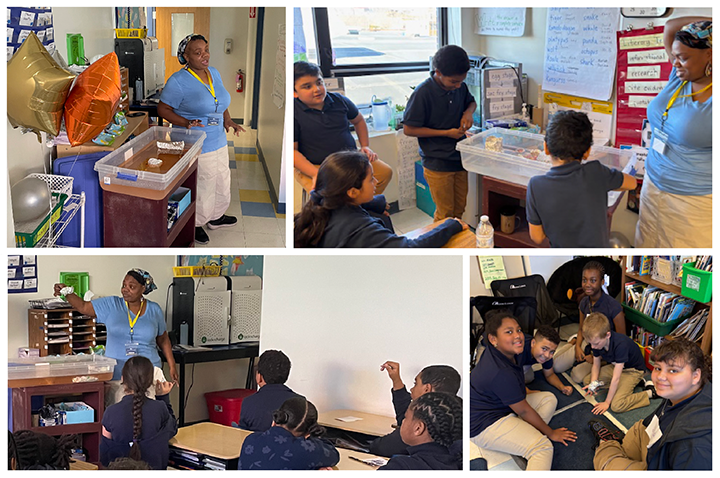 Rachel Briggs of Dream Through STEAM RI visited Paul Cuffee 4th graders to teach a lesson on the physics of buoyancy and collaboration. Ms. Briggs also taught students where the name Kofi (Cuffee) came from!