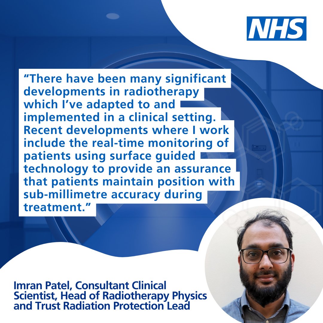 Professor Dame Sue Hill (@csosue) on Twitter photo Clinical scientists are directly involved with the development and implementation of new technologies in healthcare, and radiotherapy is no exception. Imran Patel's role involves working on the latest developments in radiotherapy #HCSWeek2025 <a href="/LancsHospitals/">Chorley & Royal Preston</a> <a href="/NHSE_WTE/">NHS England Workforce, Training and Education</a> <a href="/NSHCS/">National School of Healthcare Science</a> Clinical scientists are directly involved with the development and implementation of new technologies in healthcare, and radiotherapy is no exception. Imran Patel's role involves working on the latest developments in radiotherapy #HCSWeek2025 <a href="/LancsHospitals/">Chorley & Royal Preston</a> <a href="/NHSE_WTE/">NHS England Workforce, Training and Education</a> <a href="/NSHCS/">National School of Healthcare Science</a>