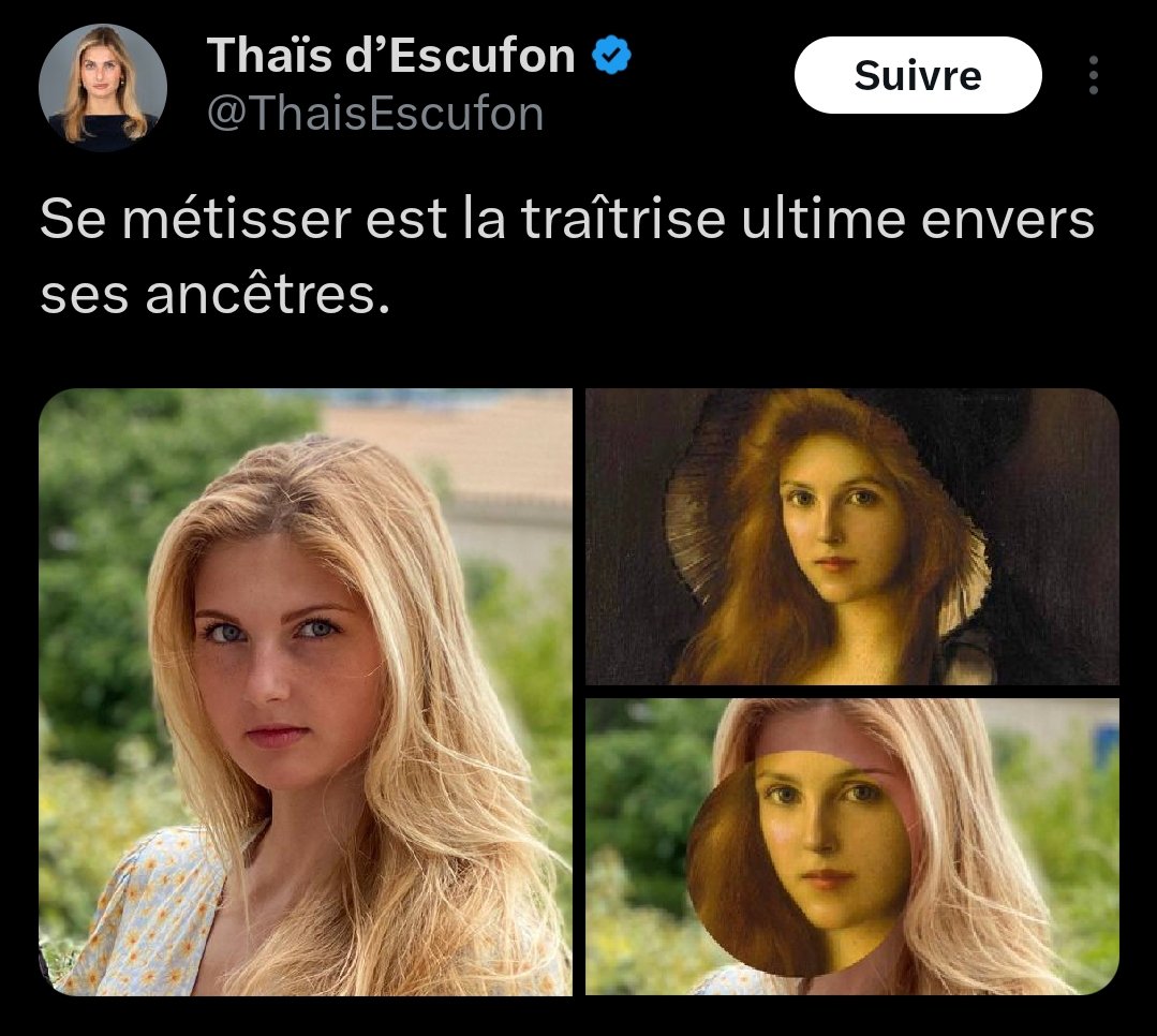 's tweet image. Alors que la consanguinité est une chance pour l'humanité c'est bien connu 🤭