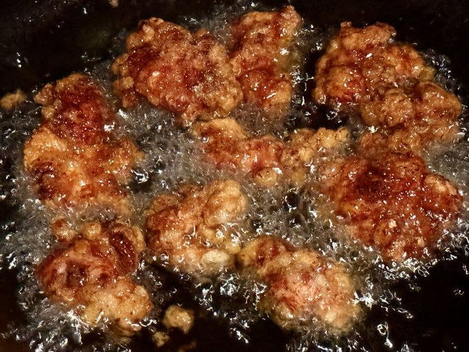 韓国を揚げている 