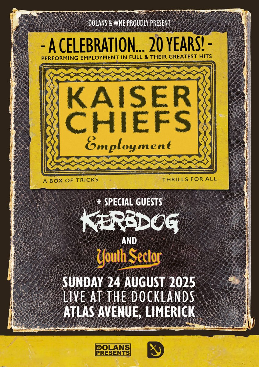 And sure while we're at it. Let's do another one in the great city of Limerick. Again big love to <a href="/KaiserChiefs/">Kaiser Chiefs</a> for putting up with us. Top notch stuff.