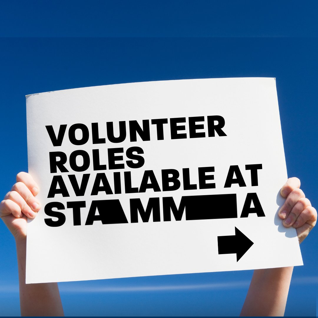 Would you like to volunteer for STAMMA? 

If you fancy any of the four roles at stamma.org/news/new-volun… we'd love to hear from you.