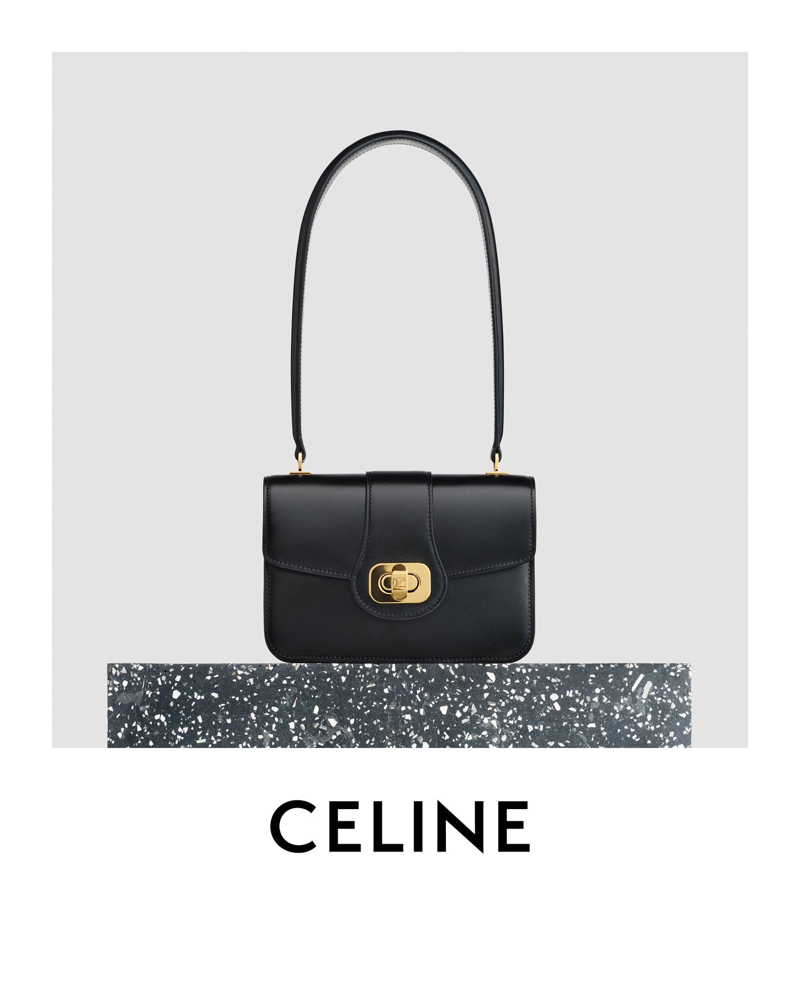 【関税送料込】CELINE TEEN CELINE JOSEPHINE bag Black TEEN CELINE JOSEPHINE bag IN PATENT CALFSKIN - BLACK | CELINE