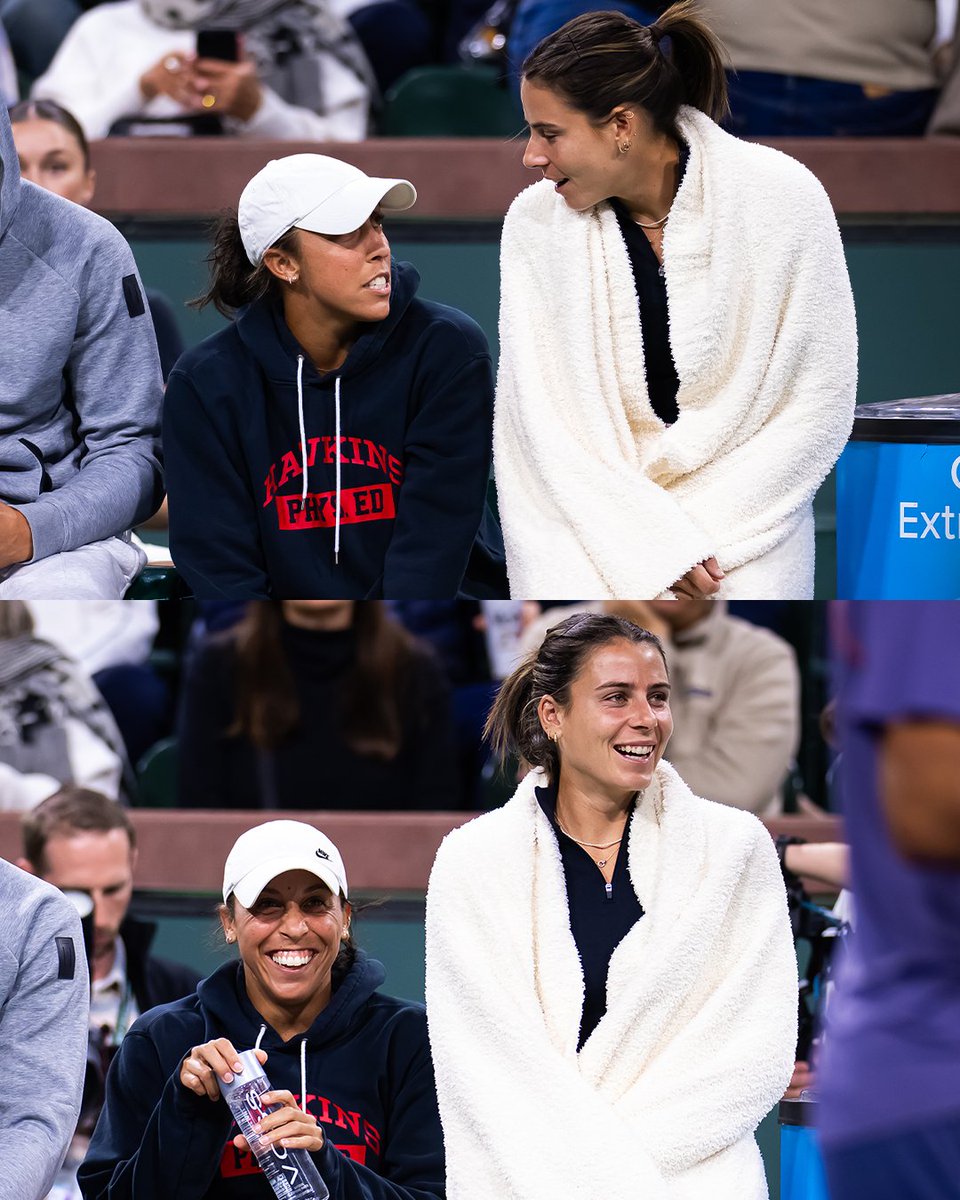 The vibes at the sleepover  &gt;&gt;&gt;💖✨

#IndianWells #TennisParadise #TieBreakTens