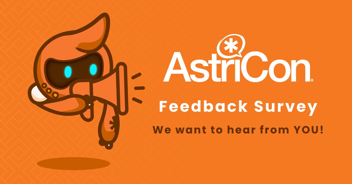 We’re already thinking ahead to #AstriCon 2026 and we’d love to know how we can make the next AstriCon even better.

What did you love? What can we improve on? Your feedback is what helps us make AstriCon better every year.

Share your feedback here: hubs.ly/Q03bcGCZ0