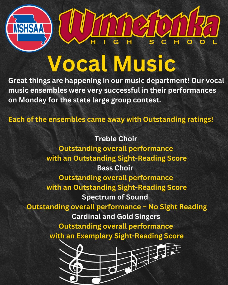 Jared Barge (@griffinswinnad) on Twitter photo Great things happening in our music department at <a href="/WTHSActivities/">Winnetonka High School Activities & Athletics</a> Congratulations to all of our singers and staff for their great performances last week at the MSHSAA State Large Group Contest! <a href="/N2SportsTonka/">Winnetonka Activities</a> <a href="/NKCSchools/">NKC Schools</a> <a href="/EdwardBTate/">Dr. Edward Tate, Jr.</a> <a href="/TonkaNation/">Tonka Nation</a> <a href="/Tonka_News/">Tonka News</a> Great things happening in our music department at <a href="/WTHSActivities/">Winnetonka High School Activities & Athletics</a> Congratulations to all of our singers and staff for their great performances last week at the MSHSAA State Large Group Contest! <a href="/N2SportsTonka/">Winnetonka Activities</a> <a href="/NKCSchools/">NKC Schools</a> <a href="/EdwardBTate/">Dr. Edward Tate, Jr.</a> <a href="/TonkaNation/">Tonka Nation</a> <a href="/Tonka_News/">Tonka News</a>
