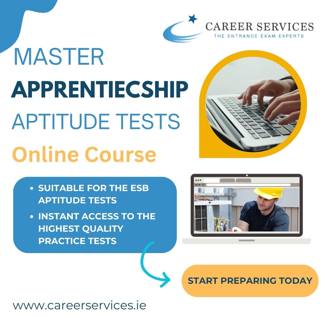 cspreparation's tweet photo. ⏳ ESB Apprenticeship 2025 – Have You Started Preparing?

Don’t forget - the application deadline is (April 6th)! 

Our Apprenticeship Preparation Course covers everything you need to succeed at the aptitude tests and more!🔗 Secure your spot now 👉

https://t.co/cI1sb6ct26 https://t.co/wkfC15joLO