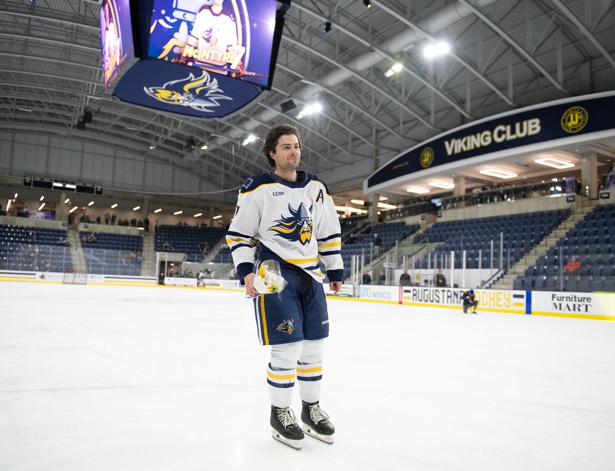 Evan McIntyre (@evanmcintyre22) on Twitter photo The past 2 years with <a href="/AugieMHockey/">Augustana Men's Hockey</a> has been nothing short of amazing. To my teammates, coaches, teachers, and the community of Sioux Falls, thank you for everything!!! The past 2 years with <a href="/AugieMHockey/">Augustana Men's Hockey</a> has been nothing short of amazing. To my teammates, coaches, teachers, and the community of Sioux Falls, thank you for everything!!!