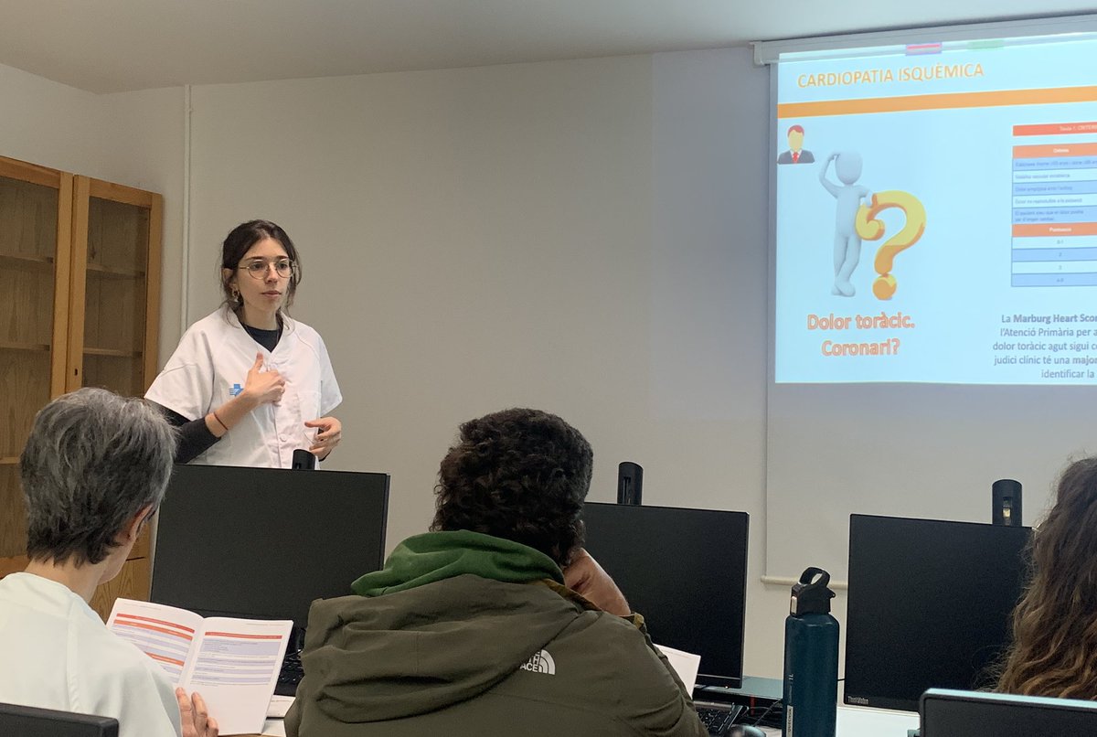 Seguim amb les sessions de presentació dels Algorismes en Malalties del Cor <a href="/catcardio/">Societat Catalana de Cardiologia</a> <a href="/CAMFiC/">🌳CAMFiC</a> . Avui al CAP St Josep a càrrec de la metgessa de família <a href="/blancatorrescar/">Blanca Torres Cardús</a>. <a href="/catcardiocamfic/">Cardio-Primària</a>