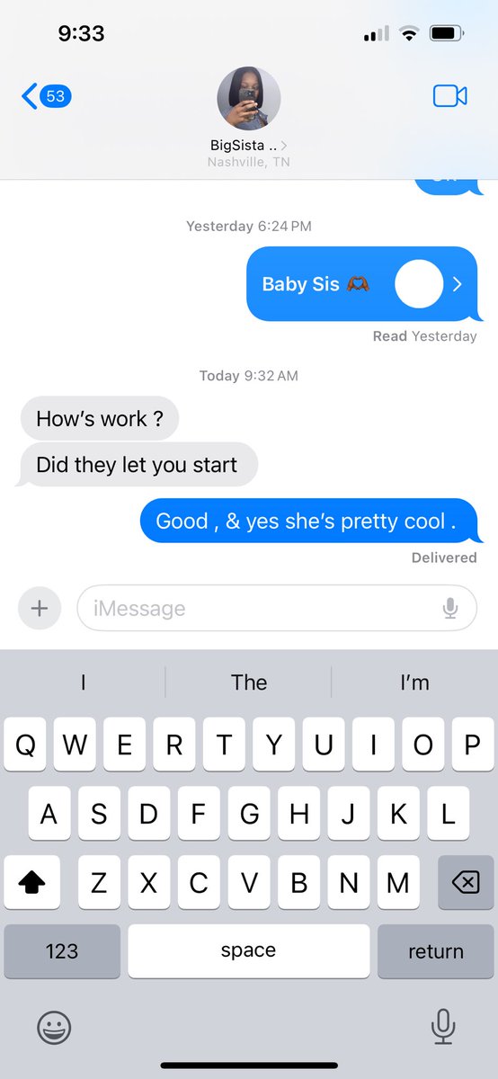 My sister is gonna make sure I’m on a job 😂😂 she doesn’t play.