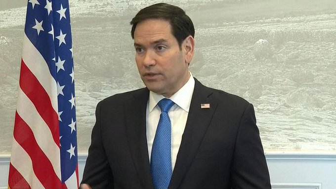NOELreports's tweet photo. Marco Rubio ramps up pressure on Putin to accept a proposed 30-day ceasefire. He said that there’s no military solution, urging Russia to end hostilities to save lives and prevent future conflicts. 

"We're looking at securing Ukraine's long-term security - what is the point of spending all this time to get a ceasefire and a negotiated end of the war to see it respark up again in six years, four years, three years? We're not interested in that."

https://t.co/FOVpboYveC