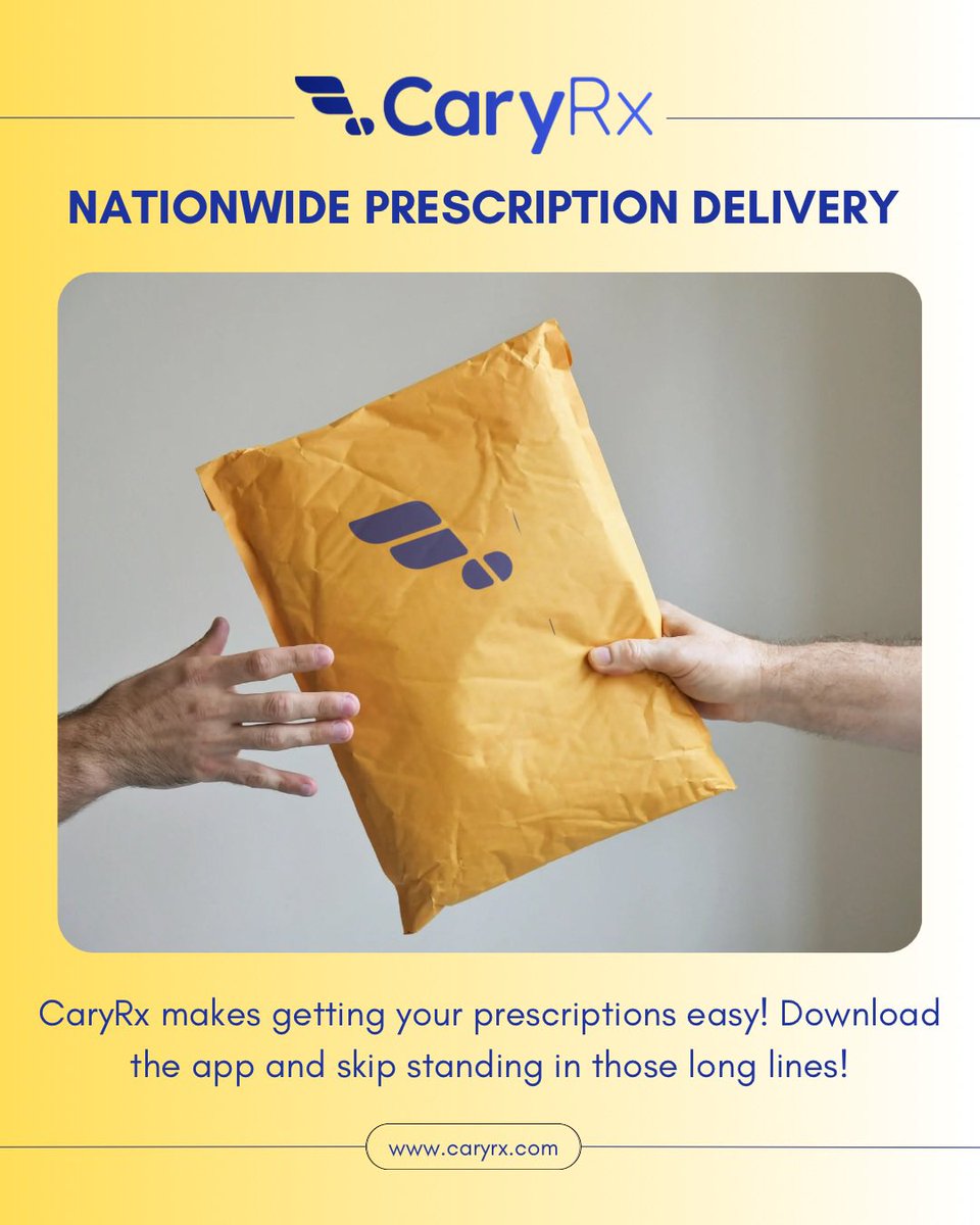 caryrxinc's tweet photo. Trust CaryRx for convenient medication delivery wherever you are. We offer same-day service in the DC metro area and ship nationwide. Enjoy the peace of mind knowing your healthcare products are just a click away. Visit our website to download the app! https://t.co/wVY5KKNFP5 https://t.co/jZW99FkSh5