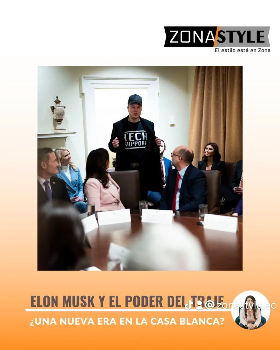 ZonaStyleec's tweet photo. ¿Alguna vez te has preguntado qué significa el cambio de estilo de Elon Musk? 🧥
🧐  Algunos dicen que es una señal de que Musk está adoptando un estilo más formal para adaptarse a su nuevo rol en la Casa Blanca. 📸: New York Times. #ElonMusk #CasaBlanca #ModaPolítica #Tendencias https://t.co/bQKrGtYsfB