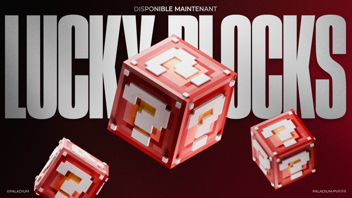 🍀Les Lucky Blocks sont maintenant disponible en jeu sur Paladium héhé

J'en fais gagner à une personne au hasard qui like ce Tweet
