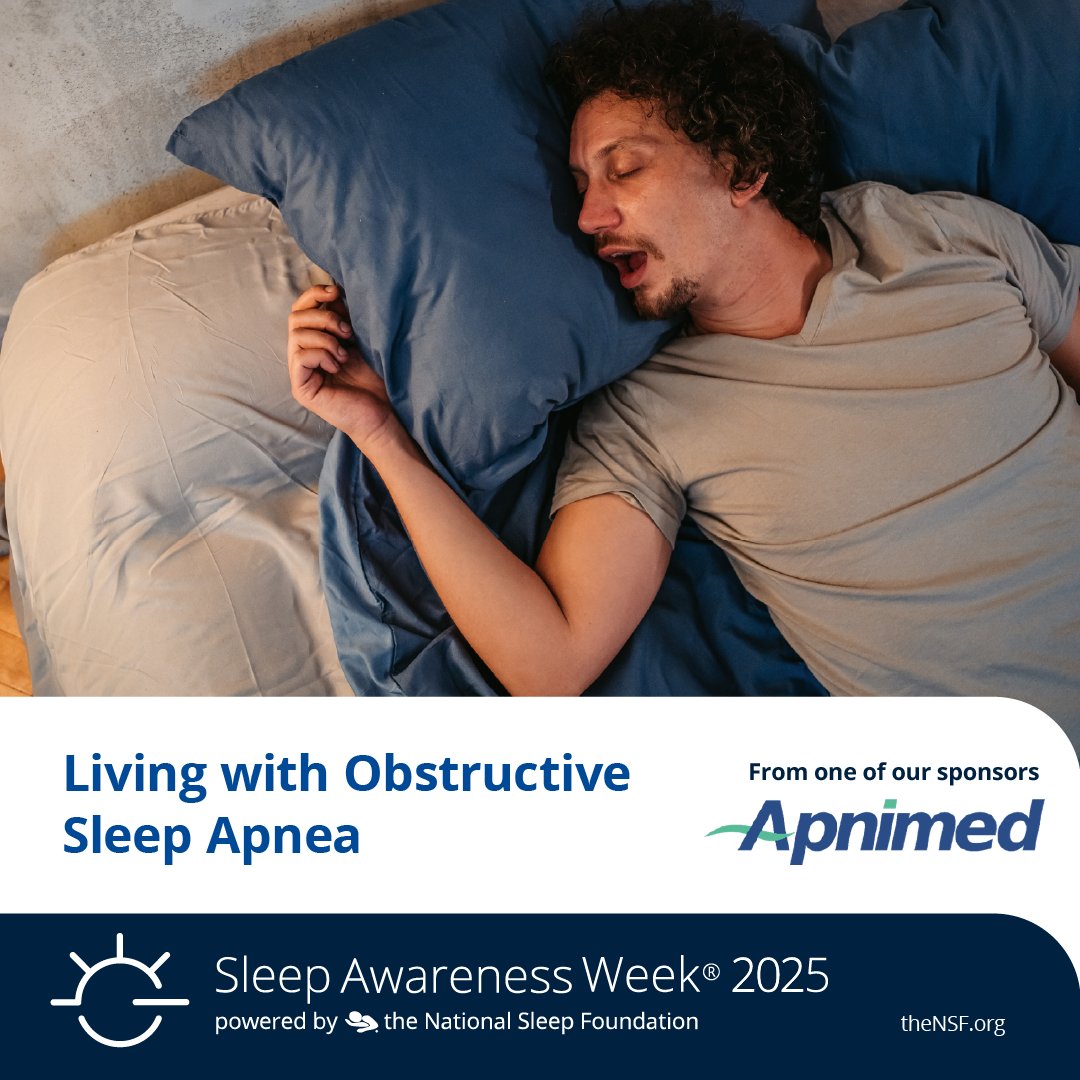 Obstructive Sleep Apnea (OSA) is a common but serious sleep disorder when disrupted breathing stops and starts throughout the night. Learn more about how to manage the disorder from Sleep Awareness Week sponsor <a href="/apnimed/">Apnimed</a>.
bit.ly/3R0B5ME
#SleepAwarenessWeek #BestSleptSelf