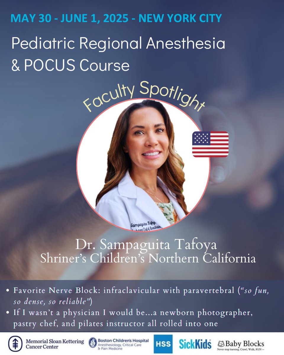 baby-blocks (@baby_blocks) on Twitter photo We’re thrilled to spotlight Dr. Sampaguita Tafoya of @shrinersnorca, of the <a href="/baby_blocks/">baby-blocks</a> OG's.
If she weren’t doing peds regional, she’d be photographing newborns, baking & teaching Pilates—all in one day!
🔗 bit.ly/PedsAnesthesia… We’re thrilled to spotlight Dr. Sampaguita Tafoya of @shrinersnorca, of the <a href="/baby_blocks/">baby-blocks</a> OG's.
If she weren’t doing peds regional, she’d be photographing newborns, baking & teaching Pilates—all in one day!
🔗 bit.ly/PedsAnesthesia…