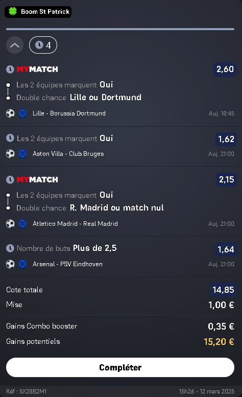 Histoire de vivre cette journée LDC sans le PSG avec un peut de stresse