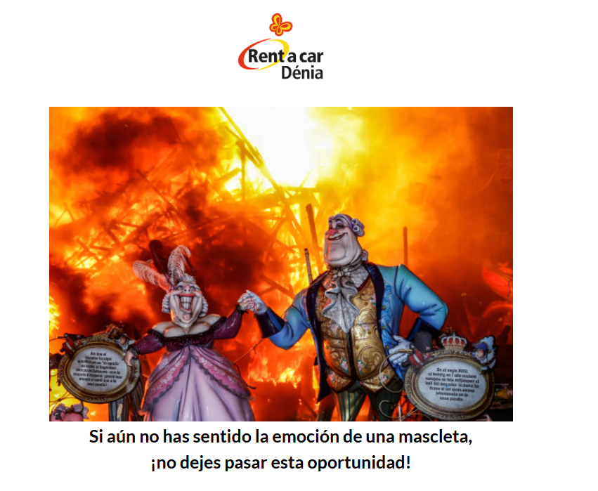 RACDenia's tweet photo. En Rent a Car Dénia queremos que no te pierdas ni un solo instante de esta gran fiesta. 

🔥 15% DESCUENTO 🔥

CÓDIGO PROMO: FALLAS

Válido hasta el 19/03/25

#denia #oliva #valencia #gandia #calpe #javea https://t.co/lxiT7i2cj9