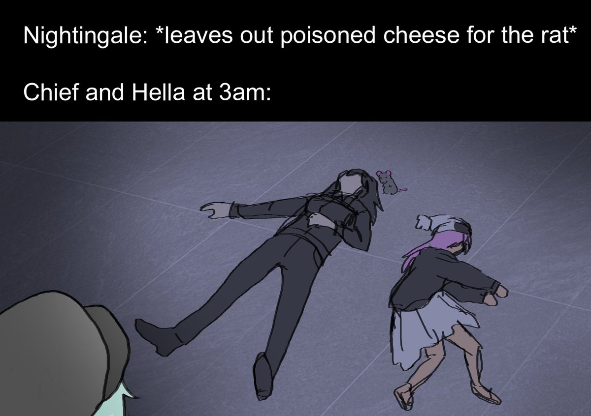 lilithphaase's tweet image. This is my first time drawing them i just want to draw chief and hella