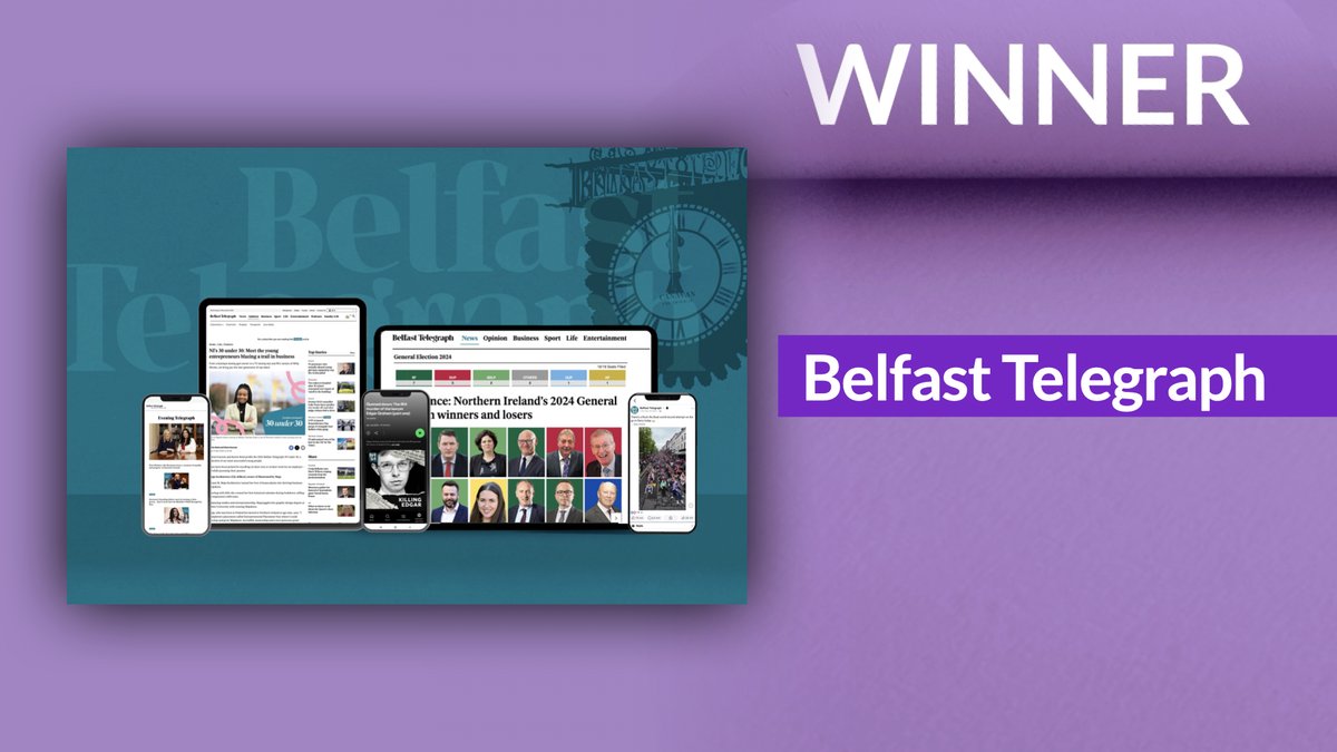 RegionalPressAwards (@regpressawards) on Twitter photo Congratulations to <a href="/BelTel/">Belfast Telegraph</a> for being awarded winner of News Website of the Year at the #RegionalPressAwards2025 Congratulations to <a href="/BelTel/">Belfast Telegraph</a> for being awarded winner of News Website of the Year at the #RegionalPressAwards2025