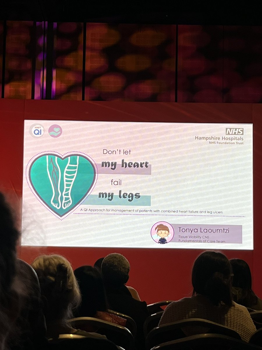 Great session by an acute TVN from <a href="/HHFTnhs/">Hampshire Hospitals</a> today <a href="/WCTreport/">Wound Care Today</a> 2025 all about compression in heart failure and how a QI project has improved leg ulcer care for their patients. <a href="/LegsMatter/">LegsMatter</a> and this project has prevented harm 🦵 👏🏻